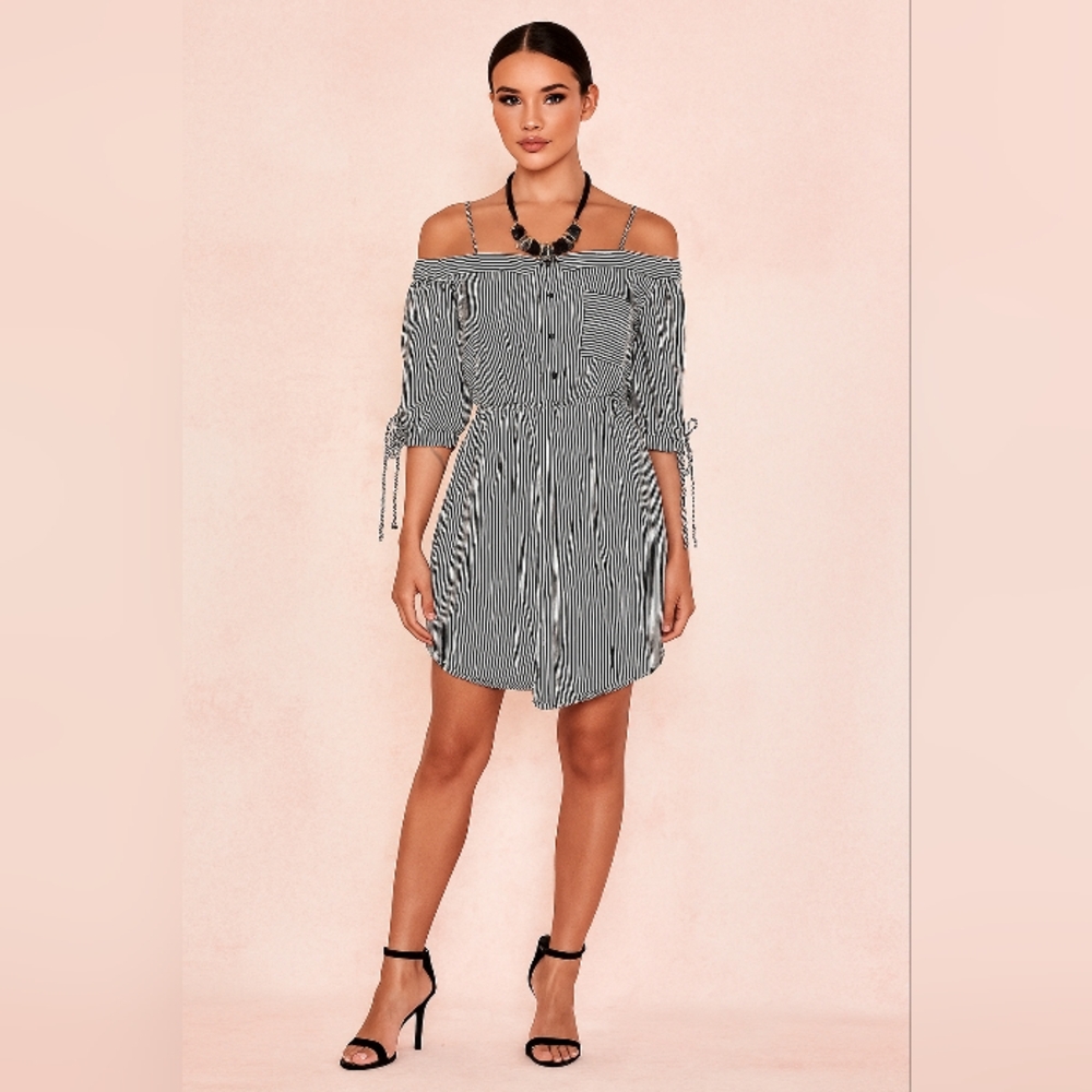 NEW striped dress small